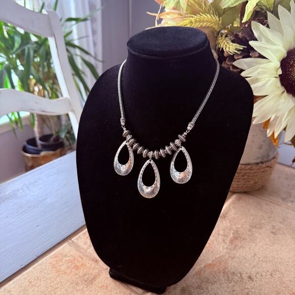 Brighton Silver Tone Statement Necklace - Picture 3 of 6